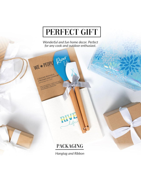 Set de Cocina Pavilion Gift - 2 Toallas y 2 Espátulas Vida del Río