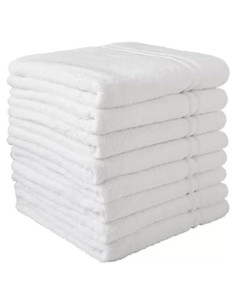 Toallas de Baño Blancas Member Mark - Juego de 8, 61x127cm