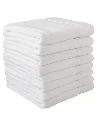 Toallas de Baño Blancas Member Mark - Juego de 8, 61x127cm
