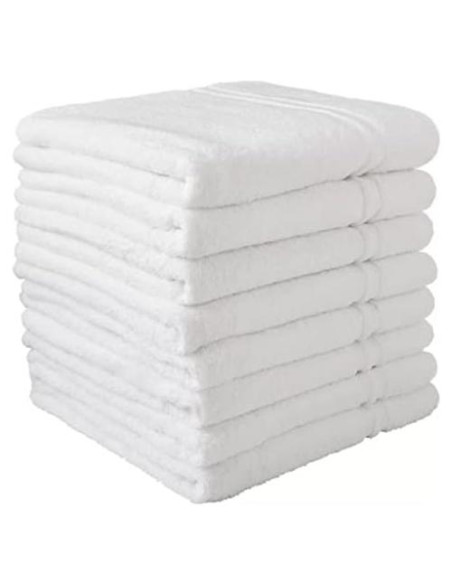 Toallas de Baño Blancas Member Mark - Juego de 8, 61x127cm