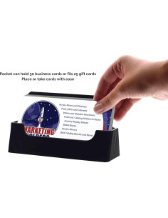 Soporte para Tarjetas de Visita Acrílico Negro - 100 Unidades 2