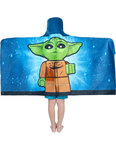 Toalla con Capucha Franco Lego Mandaloriano 61x127 cm Algodón