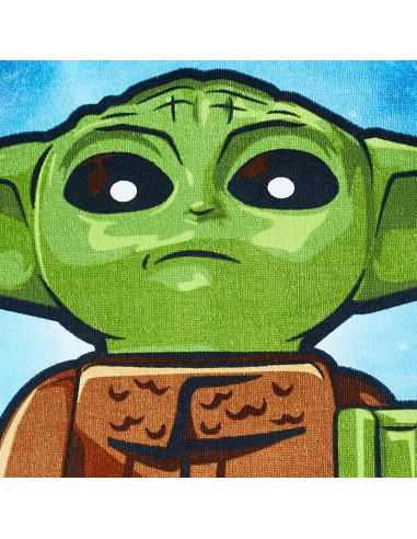 Toalla con Capucha Franco Lego Mandaloriano 61x127 cm Algodón