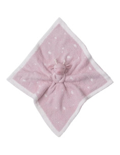 Barefoot Dreams Giraffe Lovey Rosa Polvoriento Mini Manta Suave 2