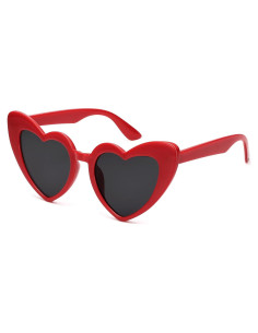 Gafas de sol en forma de corazón LIKSMU para mujeres - 52mm
