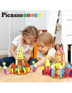 PicassoTiles Set de Bloques Magnéticos 82 Piezas para Niños 3+ 2