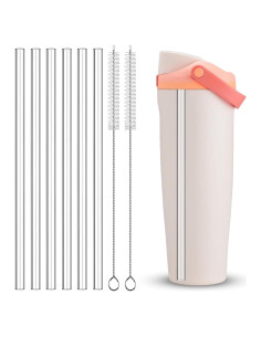 6 Pajitas Reutilizables XZESH para Botella Owala FreeSip 30oz