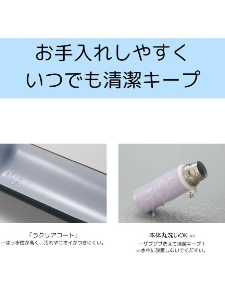 Botella Térmica Zojirushi 0.2L Acero Inoxidable Rosa Púrpura