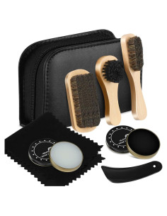 Kit de Cuidado de Zapatos Loopeer 11 Piezas con Cepillo
