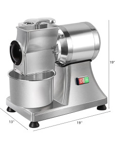 Rallador de Queso Eléctrico LIANDU-US 550W 40 kg/h Acero Inoxidable 2