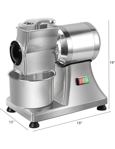 Rallador de Queso Eléctrico LIANDU-US 550W 40 kg/h Acero Inoxidable