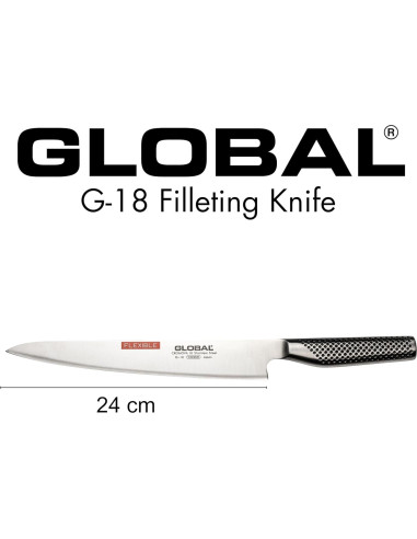 Cuchillo Flexible Global G-18 de 25.4 cm - Acero Inoxidable Japonés