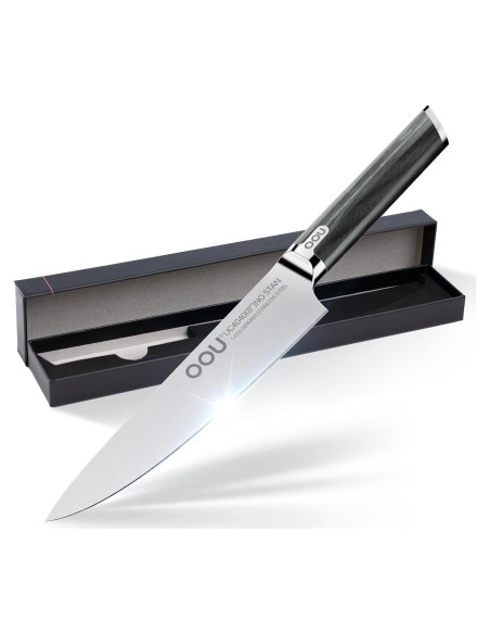 Cuchillo de Chef OOU 20.32 cm Acero Alemán 1.4116 Ultra Afilado