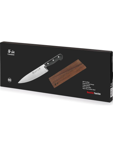 Cuchillo de Chef Cangshan TV2 20.3 cm Acero Sueco 14C28N