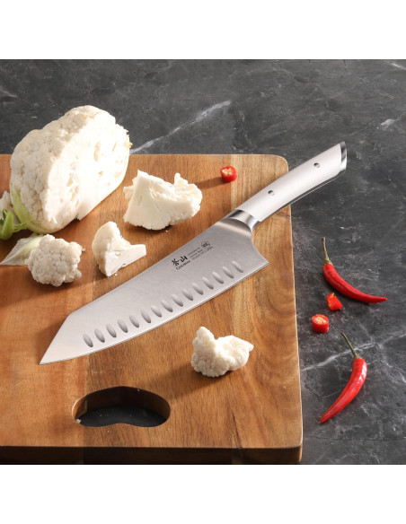 Cuchillo de Chef Forjado Cangshan HELENA 20.32 cm Blanco
