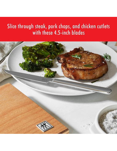 Juego de cuchillos para carne ZWILLING 8 piezas acero inoxidable