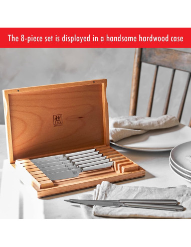 Juego de cuchillos para carne ZWILLING 8 piezas acero inoxidable