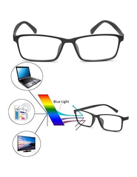 Gafas de distancia Jcerki -4.00 con filtro luz azul unisex