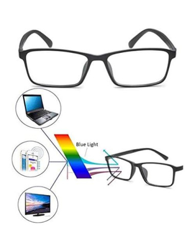 Gafas de distancia Jcerki -4.00 con filtro luz azul unisex