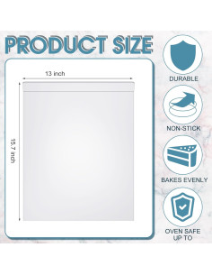 3 Bandejas Planas para Hornear Galletas Aluminio 33x40 cm 2