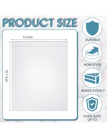 3 Bandejas Planas para Hornear Galletas Aluminio 33x40 cm