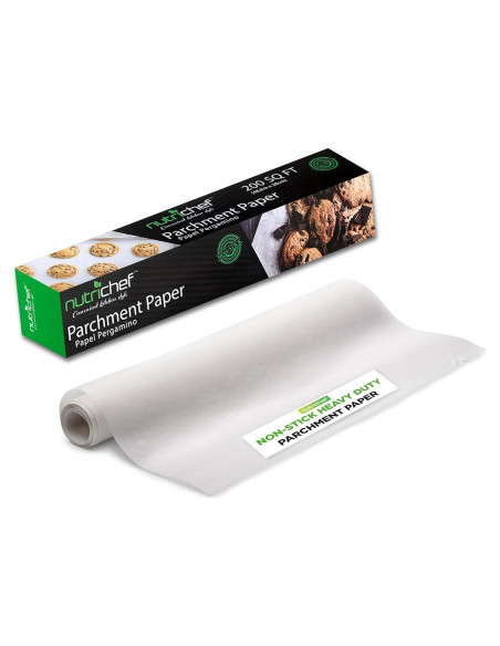 Rollo de Papel Pergamino NutriChef 200 Pies Cuadrados Antiadherente