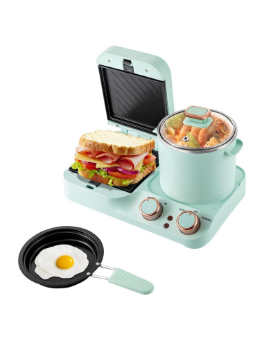 Estación de Desayuno 3 en 1 Beuioslyr Verde 1050W