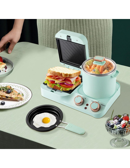 Estación de Desayuno 3 en 1 Beuioslyr Verde 1050W