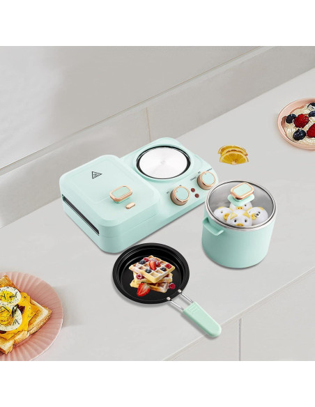 Estación de Desayuno 3 en 1 Beuioslyr Verde 1050W