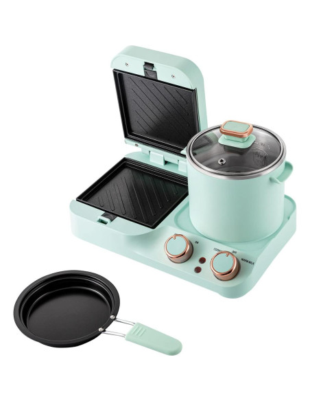 Estación de Desayuno 3 en 1 Beuioslyr Verde 1050W