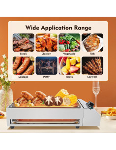 Parrilla Eléctrica NIENIEE 1800W Antiadherente 110V Sin Humo 2