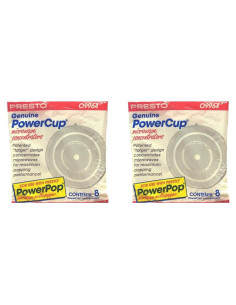 Concentradores Presto 09964 PowerCup, Paquete de 8, Blanco