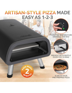 Horno de Pizza Eléctrico Newair NPOE12BK00 1850W 30.48 cm 2