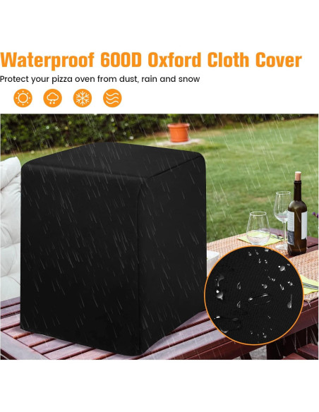 Horno de Pizza 4 en 1 ORALNER a Leña y Parrilla Portátil