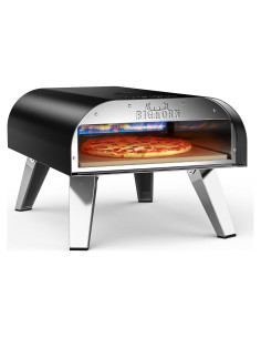 Horno de Pizza a Gas Portátil Big Horn 12" 900F 8.99 kg