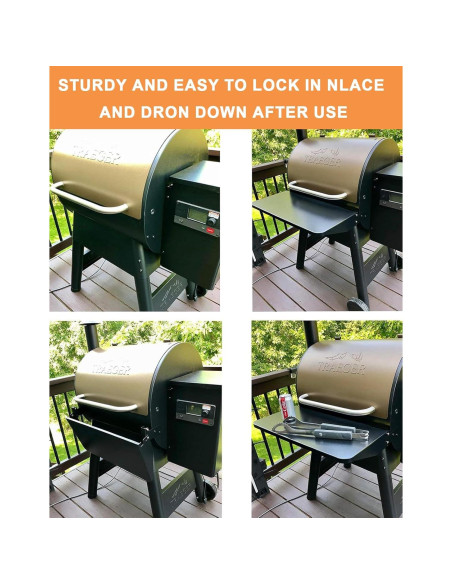 Estante Frontal Plegable Traeger BAC362 63.5x30.5cm Acero