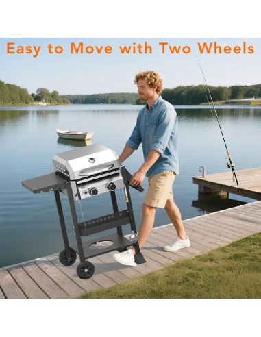 Parrilla de Gas Propano Electactic 2 Quemadores 16000 BTU