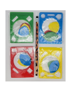 Conjunto de Plantillas Espirales Zugar Land 12 Piezas 17.78x15.24cm 2