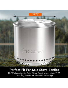 Tapa de Fogón Solo Stove Bonfire 19.5" Acero Inoxidable 2