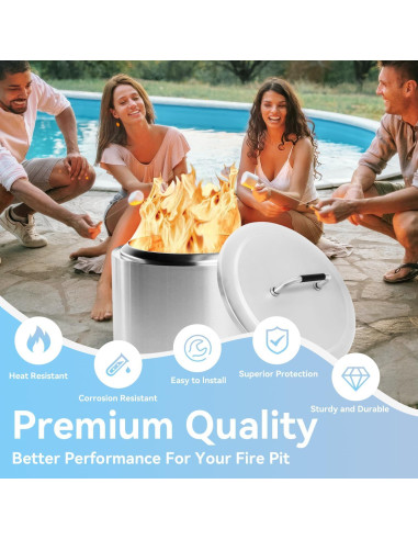 Tapa de Fogata Solo Stove Bonfire 49.5 cm Acero Inoxidable