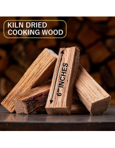 Leña Secada al Horno Cereza para Mini Horno de Pizza 15.2 cm 2