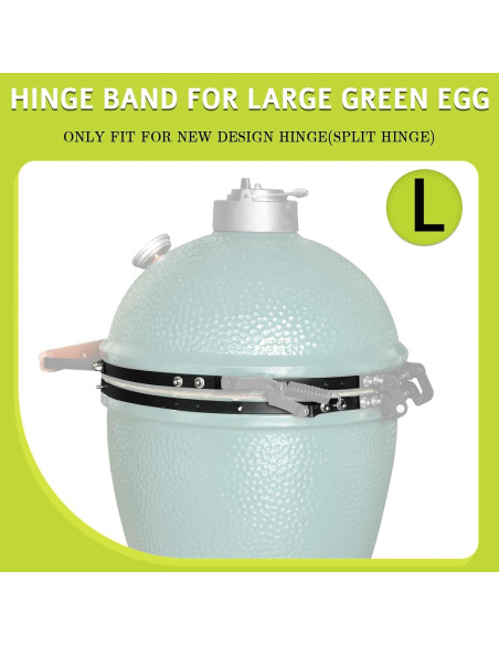Banda de Bisagra de Reemplazo OLAMO para Parrilla Large Green Egg