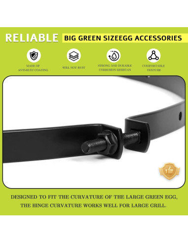 Banda de Bisagra de Reemplazo OLAMO para Parrilla Large Green Egg