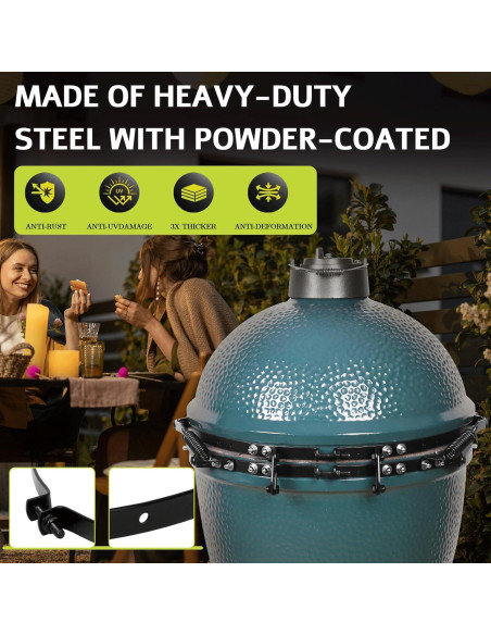 Banda de Bisagra de Reemplazo OLAMO para Parrilla Large Green Egg