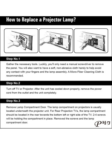 Lámpara de proyector PHO ELPLP97 para Epson Powerlite 2200 2250