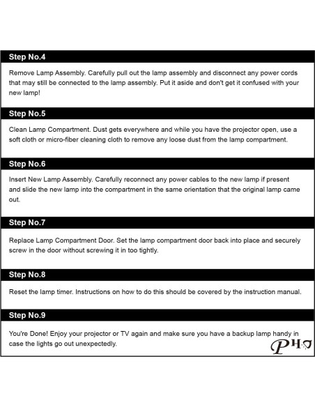 Lámpara de proyector PHO ELPLP97 para Epson Powerlite 2200 2250