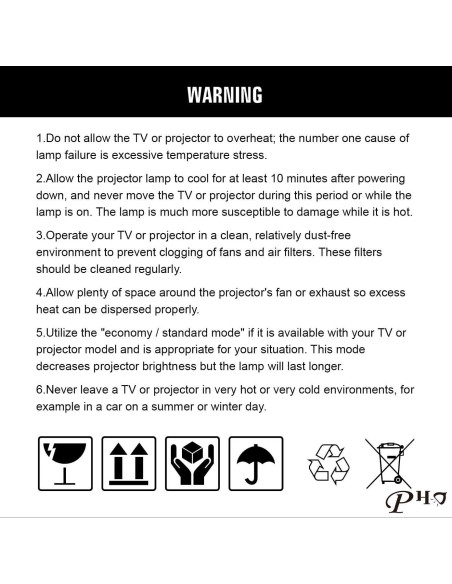Lámpara de proyector PHO ELPLP97 para Epson Powerlite 2200 2250