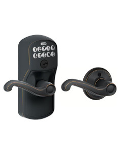 Cerradura de Teclado Schlage FE575 Plymouth Bronce Envejecido