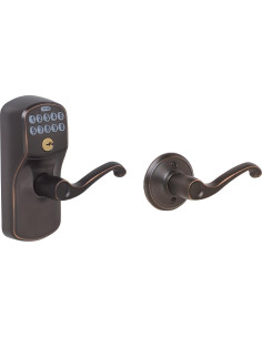 Cerradura de Teclado Schlage FE575 Plymouth Bronce Envejecido 2