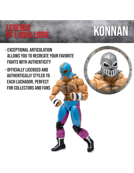 Figura de Acción Konnan Boss Fight Studio 1:12 Articulada